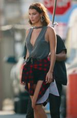 BELLA HADID on the Set of a Photoshoot in Los Angeles 06/02/2017