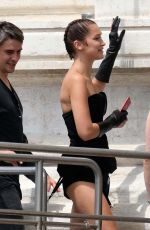 BELLA HADID on the Set of a Photoshoot in Venice 06/28/2017