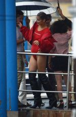 BELLA HADID on the Set of a Photoshoot in Venice 06/28/2017