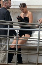 BELLA HADID on the Set of a Photoshoot in Venice 06/28/2017