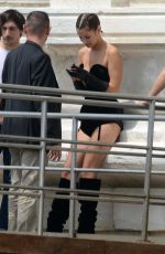 BELLA HADID on the Set of a Photoshoot in Venice 06/28/2017
