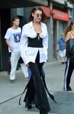 BELLA HADID Out and About in New York 06/12/2017