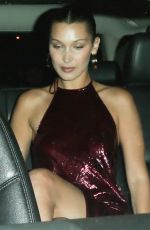 BELLA HADID Out for Dinner in West Hollywood 06/18/2017