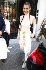 BELLA HADID Out in Paris 06/23/2017