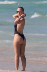BIANCA ELOISE in Swimsuit at a Beach in Miami 06/23/2017