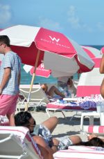 BIANCA ELOUISE and J LYNNE in Bikinis at a Beach in Miami 06/24/2017