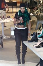 BLAC CHYNA Shopping at Saks Fifth Avenue in Beverly Hills 06/15/2017