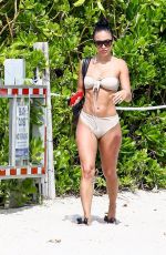 BRE TIESI and JORDAN in Bikinis on the Beach in Miami 06/14/2017
