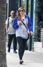 BRITTANY SNOW Leaves Pilates in Los Angeles 06/01/2017