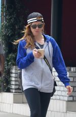 BRITTANY SNOW Leaves Pilates in Los Angeles 06/01/2017