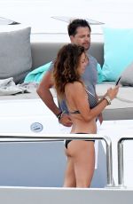 BROOKE BURKE in Bikini on a Yacht in Italy 06/24/2017