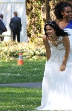 CAMILA MENDES in Wedding Dress on the Set of Riverdale in Vancouver 06/26/2017