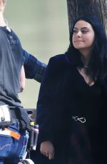 CAMILA MENDES on the Set of Riverdale in Vancouver 06/22/2017