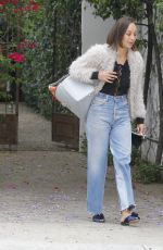 CARA SANTANA Walks Her Dogs Out in Beverly Hills 06/08/2017