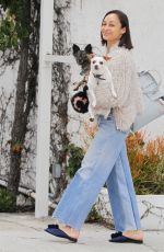 CARA SANTANA Walks Her Dogs Out in Beverly Hills 06/08/2017