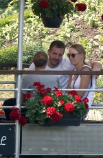 CAROLINE WOZNIACKI and David Lee Out for Lunch at Chalet Des Iles in Paris 06/01/2017