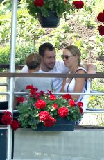 CAROLINE WOZNIACKI and David Lee Out for Lunch at Chalet Des Iles in Paris 06/01/2017