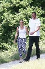 CAROLINE WOZNIACKI and David Lee Out for Lunch at Chalet Des Iles in Paris 06/01/2017
