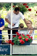 CAROLINE WOZNIACKI and David Lee Out for Lunch at Chalet Des Iles in Paris 06/01/2017