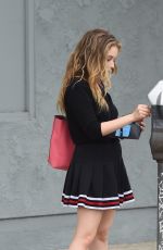 CARSON MEYER in a Cheerleader Outfit Out in Los Angeles 05/31/2017