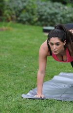 CASEY BATCHELOR at a Morning Workout at Yoga Retreat in Spain 06/24/2017