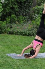 CASEY BATCHELOR at a Morning Workout at Yoga Retreat in Spain 06/24/2017