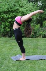 CASEY BATCHELOR at a Morning Workout at Yoga Retreat in Spain 06/24/2017