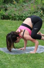CASEY BATCHELOR at a Morning Workout at Yoga Retreat in Spain 06/24/2017