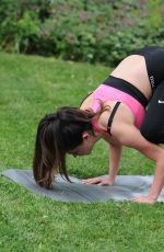 CASEY BATCHELOR at a Morning Workout at Yoga Retreat in Spain 06/24/2017