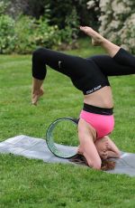 CASEY BATCHELOR at a Morning Workout at Yoga Retreat in Spain 06/24/2017