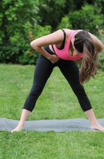 CASEY BATCHELOR at a Morning Workout at Yoga Retreat in Spain 06/24/2017
