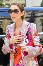 CELINE DION Leaves Her Hotel in Paris 06/14/2017