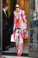 CELINE DION Leaves Her Hotel in Paris 06/14/2017