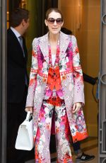 CELINE DION Leaves Her Hotel in Paris 06/14/2017