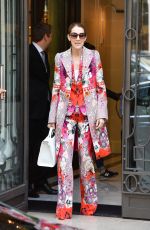 CELINE DION Leaves Her Hotel in Paris 06/14/2017