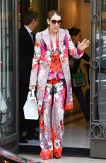 CELINE DION Leaves Her Hotel in Paris 06/14/2017