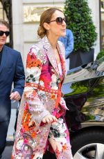 CELINE DION Leaves Her Hotel in Paris 06/14/2017