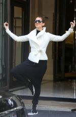 CELINE DION Leaves Her Hotel in Paris 06/23/2017