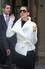 CELINE DION Leaves Her Hotel in Paris 06/23/2017