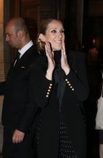 CELINE DION Leaves Opera Garnier in Paris 06/13/2017