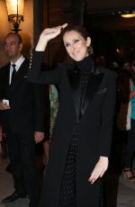 CELINE DION Leaves Opera Garnier in Paris 06/13/2017