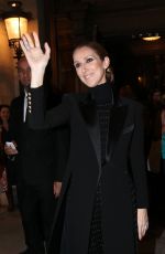 CELINE DION Leaves Opera Garnier in Paris 06/13/2017