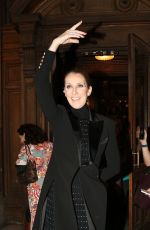 CELINE DION Leaves Opera Garnier in Paris 06/13/2017
