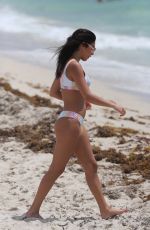CHANTEL JEFFRIES in Bikini on the Beach in Miami 06/13/2017