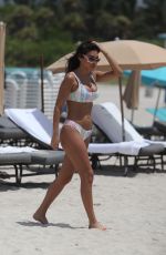 CHANTEL JEFFRIES in Bikini on the Beach in Miami 06/13/2017