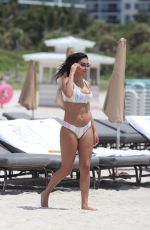 CHANTEL JEFFRIES in Bikini on the Beach in Miami 06/13/2017