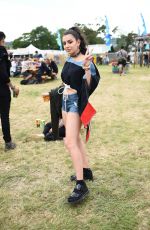 CHARLI XCX Out at Glastonbury Festival in Pilton 06/23/2017