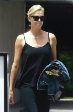 CHARLIZE THERON Out and About in Beverly Hills 06/22/2017