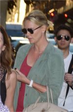 CHARLIZE THERON Out and About in New York 06/25/2017