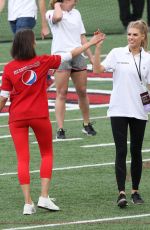 CHARLOTTE MCKINNEY and OLIVIA CULPO Show off Their Football Skills at Harvard in Boston 06/02/2017